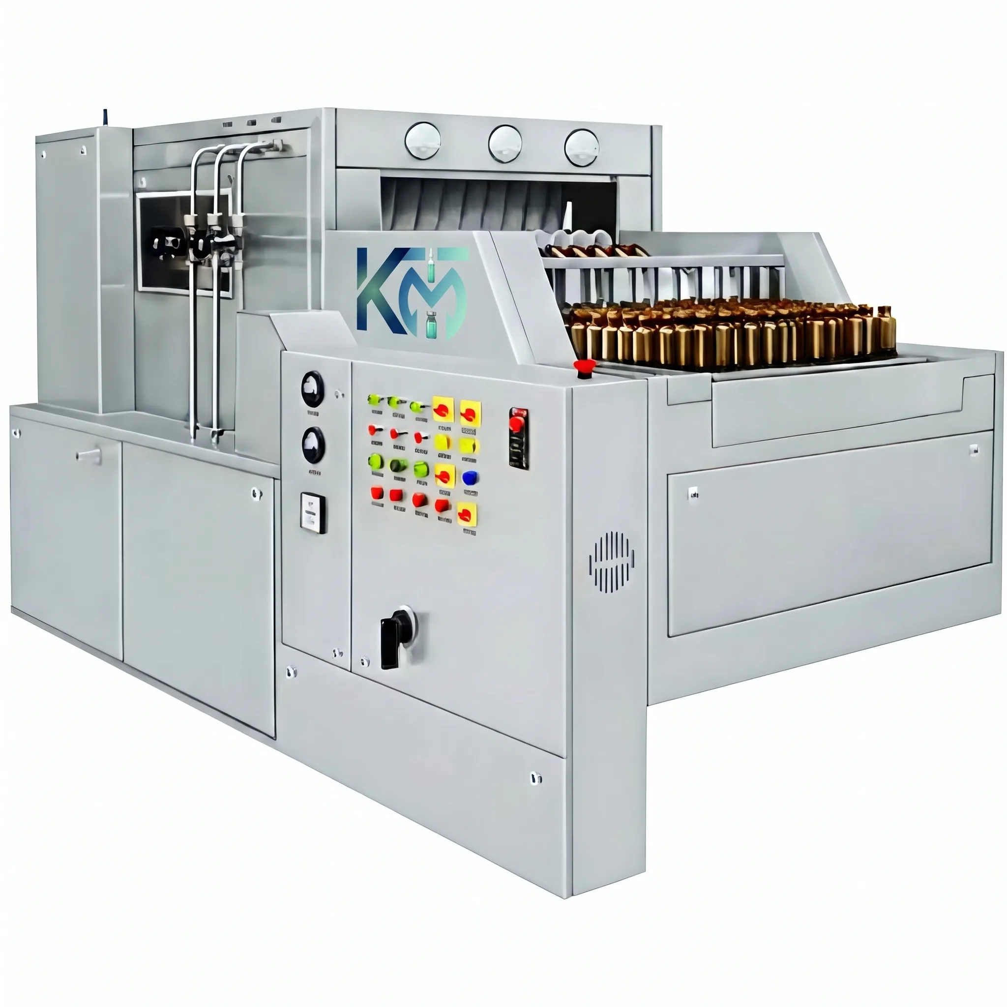 Automatic Linear Vial Washing Machine manufacturer — Kailash Machine Tools Ahmedabad
