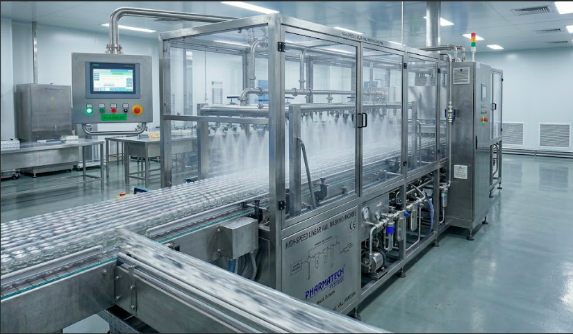 High-Speed Linear Vial Washing Machine — Washing Machines