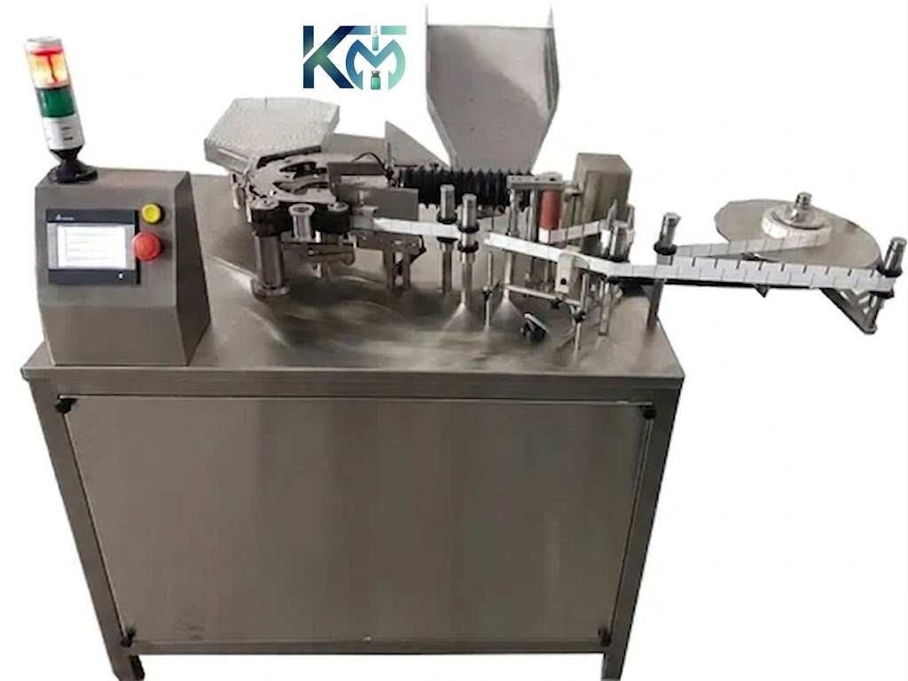 Ampoule Sticker Labelling Machine manufacturer — Kailash Machine Tools Ahmedabad