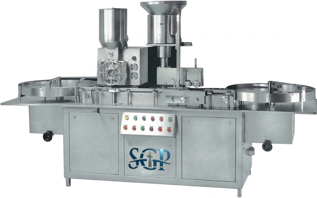 Dry Injection Powder Filling Machine manufacturer — Kailash Machine Tools Ahmedabad