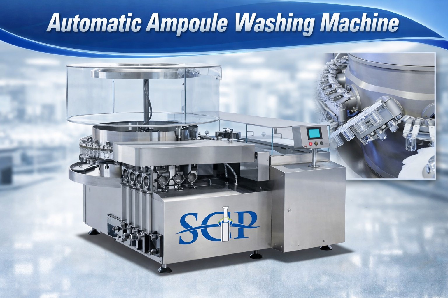 rotary vials washing machine